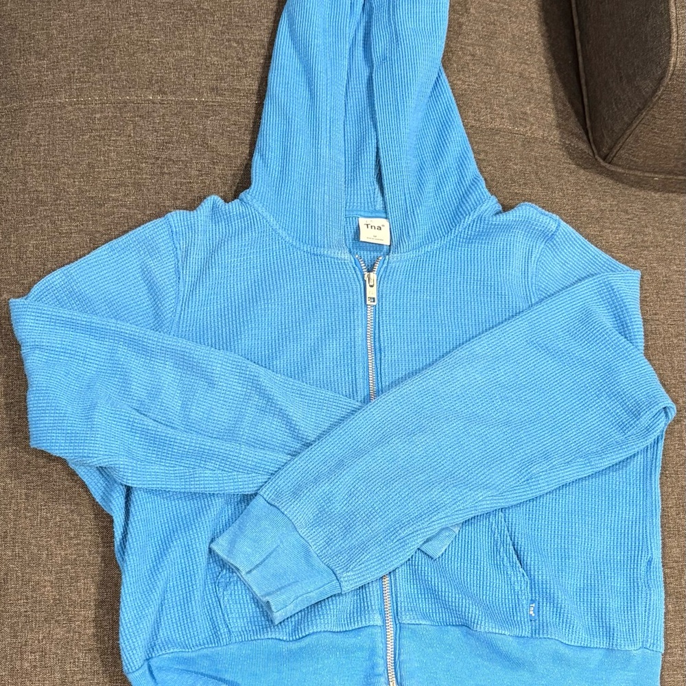 TNA Blue Zip-Up Hoodie